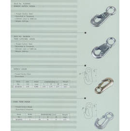 tow hook, marine hardware, rigging hardware, shackle, custom make hardware