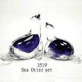 Handicraft Glass Otter Set 3519 (Handicraft Glass Otter Set 3519)