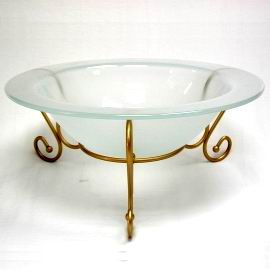 Floating Kerzenhalter (Glas Bowl W / Wire Stand) -3549 (Floating Kerzenhalter (Glas Bowl W / Wire Stand) -3549)