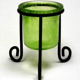 Candle Holder With Iron Wire Stand (Candle Holder with fil de fer Stand)