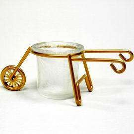 Candle Holder With Iron Wire Stand