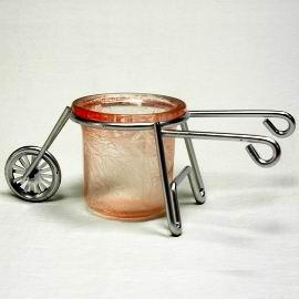 Candle Holder With Iron Wire Stand (Candle Holder with fil de fer Stand)