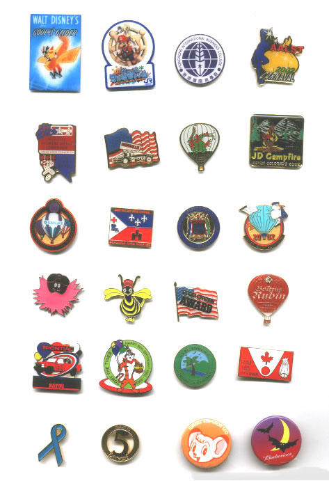 Metal Badges / Lapel Pins / Key-chains (Metal Badges / épinglettes / porte-clés)