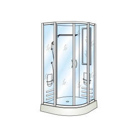 Tempered Straight Glass for Shower Door (Straight verre trempé pour Porte de douche)