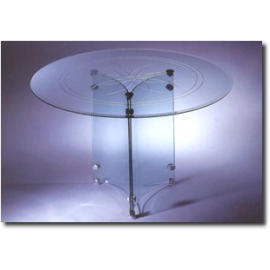 Tempered Glass Table (Table en verre trempé)