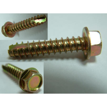 TAPPING SCREW--HWH SELF TAPPING SCREW YELLOW ZINC PLATED (TAPPING SCREW - HWH AUTOTARAUDEUSES vis jaune ZINGUE)