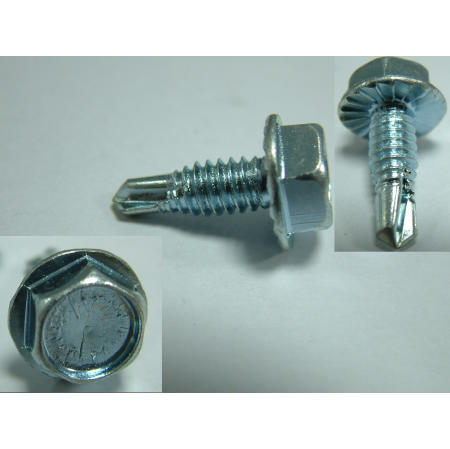 DRILLING SCREW--HWH SELF DRILLING SCREW WIHTH UNDERHEAD SERRATION ZINC PLATED (DRILLING SCREW - HWH Vis auto-perçante WIHTH UNDERHEAD dentelure ZINGUE)