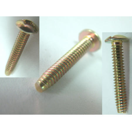 THREAD FORMING SCREW--6 LOBE PAN HEAD SELF TAPPING SCREW YELLOW ZINC PLATED (FIL DE FORMATION DE VIS - 6 LOBES PAN HEAD AUTOTARAUDEUSES vis jaune ZINGUE)