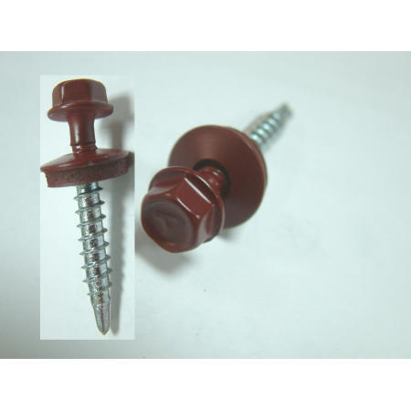 ROOFING SCREW--HWH SELF DRILLING SCREW WITH BONDED WASHER PAINTED (ROOFING SCREW--HWH SELF DRILLING SCREW WITH BONDED WASHER PAINTED)