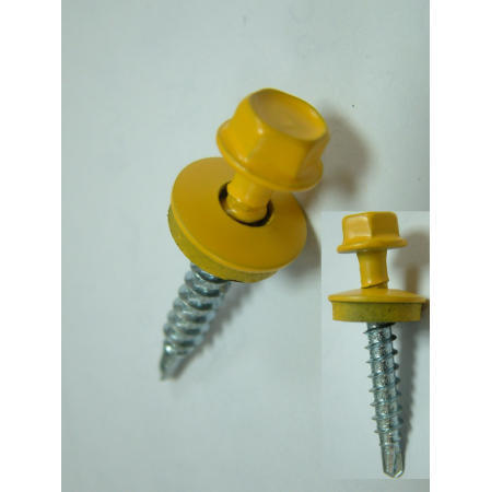 ROOFING SCREW--HWH SELF DRILING SCREW WITH BONDED WASHER PAINTED (ROOFING SCREW--HWH SELF DRILING SCREW WITH BONDED WASHER PAINTED)