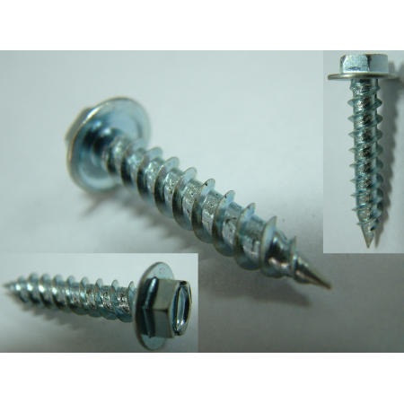 TAPPING SCREW-- HWH HEAD SELF TAPPING SCREW ZINC PLATED (TAPPING SCREW - HWH TETE DE VIS AUTOTARAUDEUSES ZINGUE)