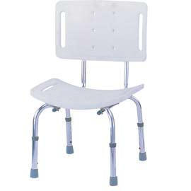 HYGIENIC SHOWER BENCH WITH BACK