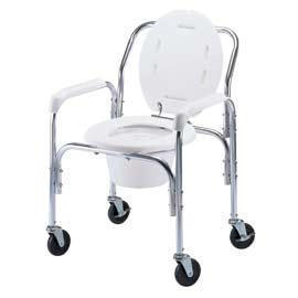 PORTABLE HIGH BACK COMMODE (PORTABLE HAUT RETOUR COMMODE)