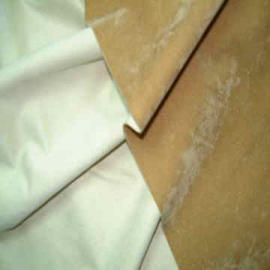 Polyester suede Fabric with color nylon flocking (Polyester en daim avec du nylon de couleur flocage)