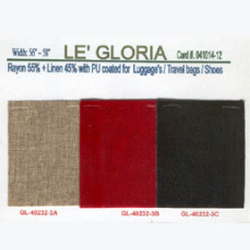 PU or PVC Coated Fabric,Fabric with 55% Rayon& 45% Linen with Colored PU coating (PU ou tissu enduit de PVC, Fabric, avec 55% rayonne et 45% lin de couleur avec r)