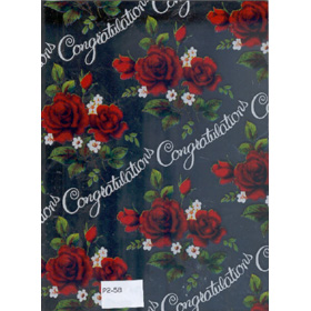 Gifts Wraping Paper Red rose with sliver background (Gifts Wraping Paper Red rose with sliver background)