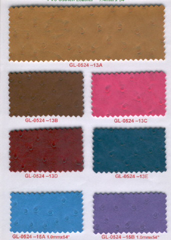 PVC Sponge Leather, Dull Ostrich Emboss (PVC Sponge Leather, Dull Ostrich Emboss)