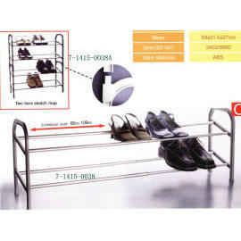 EXTENDABLE SHOE RACK FOR TWO TIERS (Расширяемая ОБУВИ стойка для двух уровней)