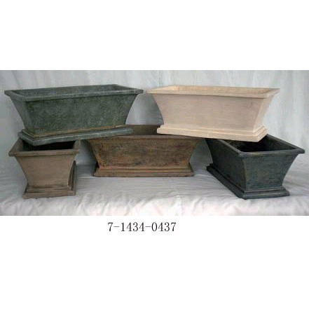 POLYRESIN PLANTERS IN 5 COLOURS (Полистоуна плантаторы 5 ЦВЕТА)