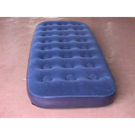 SINGLE SIZE FLOCKED AIRBED WITH 24 COILS BEAM (Размер одного стекались надувной матрац с 24 КАТУШКИ СВЕТА)