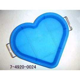 SILICONE BAKEWARE -HEART SHAPE CAKE WITH RACK (SILICONE BAKEWARE-HEART SHAPE gâteau avec RACK)