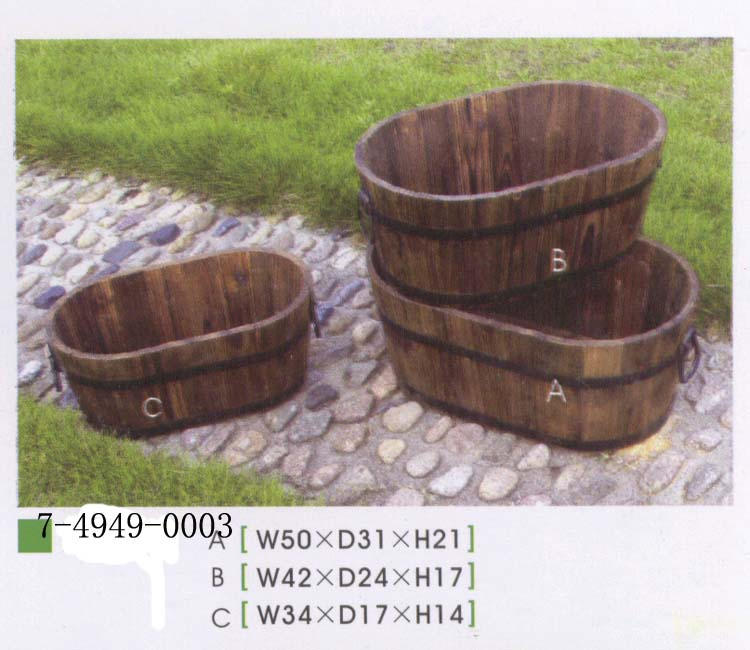 WOODEN FLOWERPOT (WOODEN FLOWERPOT)