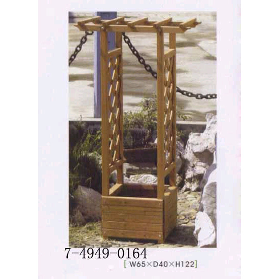 WOODEN FLOWER RACK (FLEUR DE PORTE EN BOIS)