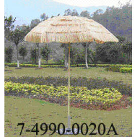 36``X6 RIBS STRAW UMBRELLA