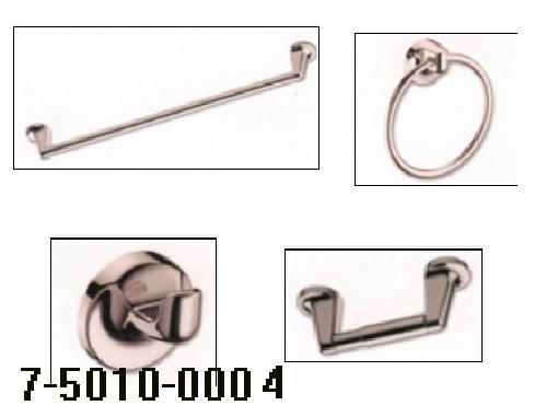 4PCS BATHROOM ACCESSORIES ABS W/CHROME FINISH (4PCS ВАННЫЕ ПРИНАДЛЕЖНОСТИ ABS Вт / хромированная отделка)