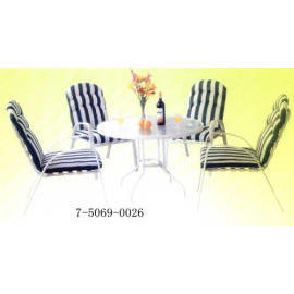 ALUMINUM TABLE AND CHAIR (ALUMINUM TABLE AND CHAIR)