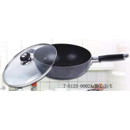 ALUMINUM NON-STICK WOK ]WITHOUT GLASS LID ^ (Алюминиевый Неприлипающие WOK  ] без Стеклянная крышка  ^)