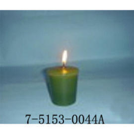 GREEN CUP-SHAPED CANDLE