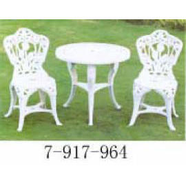 GARDEN SET 1 TABLE+2 CHAIRS (Salon de jardin 1 TABLE 2 CHAISES)