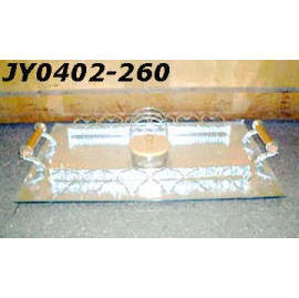 RECTANGLE GLASS TRAY (Rectangle de verre PLATEAU)