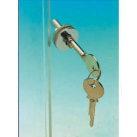 Cabinet sliding glass door lock (Cabinet porte coulissante en verre de verrouillage)