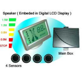 Speaker Colorful LCD Display Parking Sensor