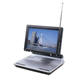 Portable DVD+TV+MP4/Divx+USB+Card Reader with Build in Lithium battery.