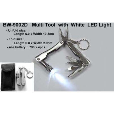 Multi tool with white LED light
