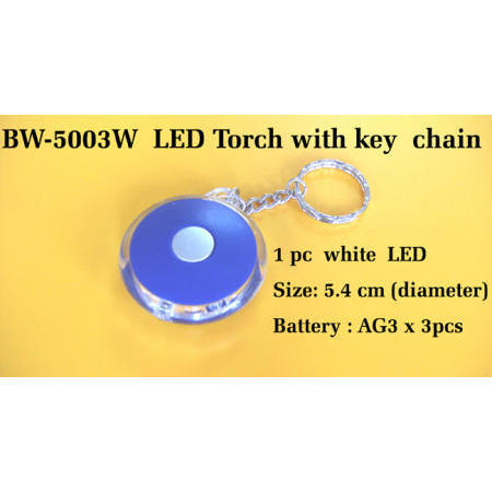 LED Torch with key chain (Torche LED avec porte-clés)