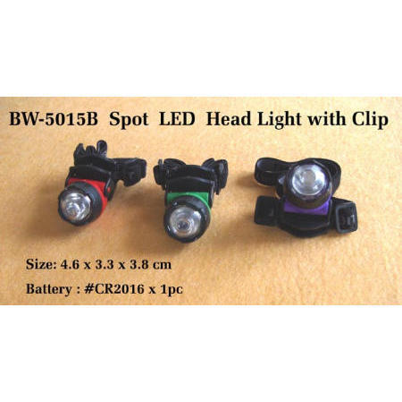 Spot LED head light with clip (Spot LED tête avec clip)