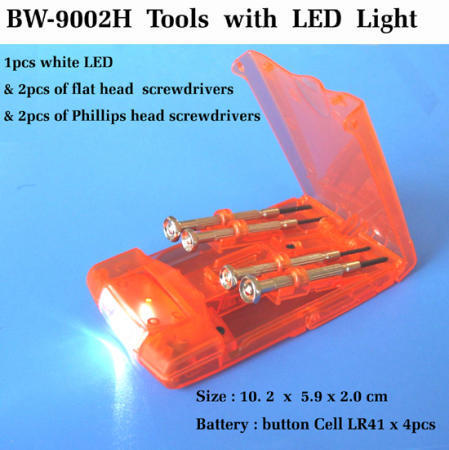 Tools with LED light (Outils de lumière LED)