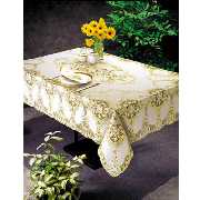 PVC FASHION GOLD TABLECLOTH (PVC Fashion Gold NAPPE)