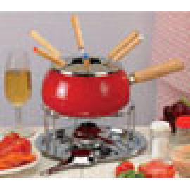 enamel fondue set (эмаль набор фондю)