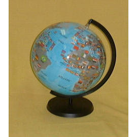 EH-168P 16`` Inflatable Flag Globe w/Stand