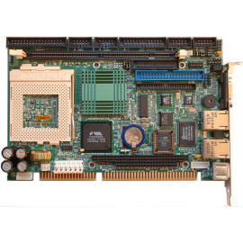 Socket370 Half-Size ISA CPU card with Audio and Dual LAN and LCD support.