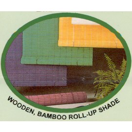 Wooden,Bamboo Roll-up Shade (Wooden,Bamboo Roll-up Shade)
