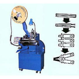 Automatic AC wire stripping & crimping machine