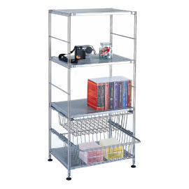 Display Rack with wire drawer