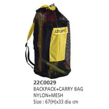 Backpack + Carry Bag (Nylon + Mesh)