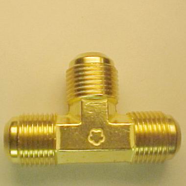 Equal tee flare connector (Equal tee flare connector)